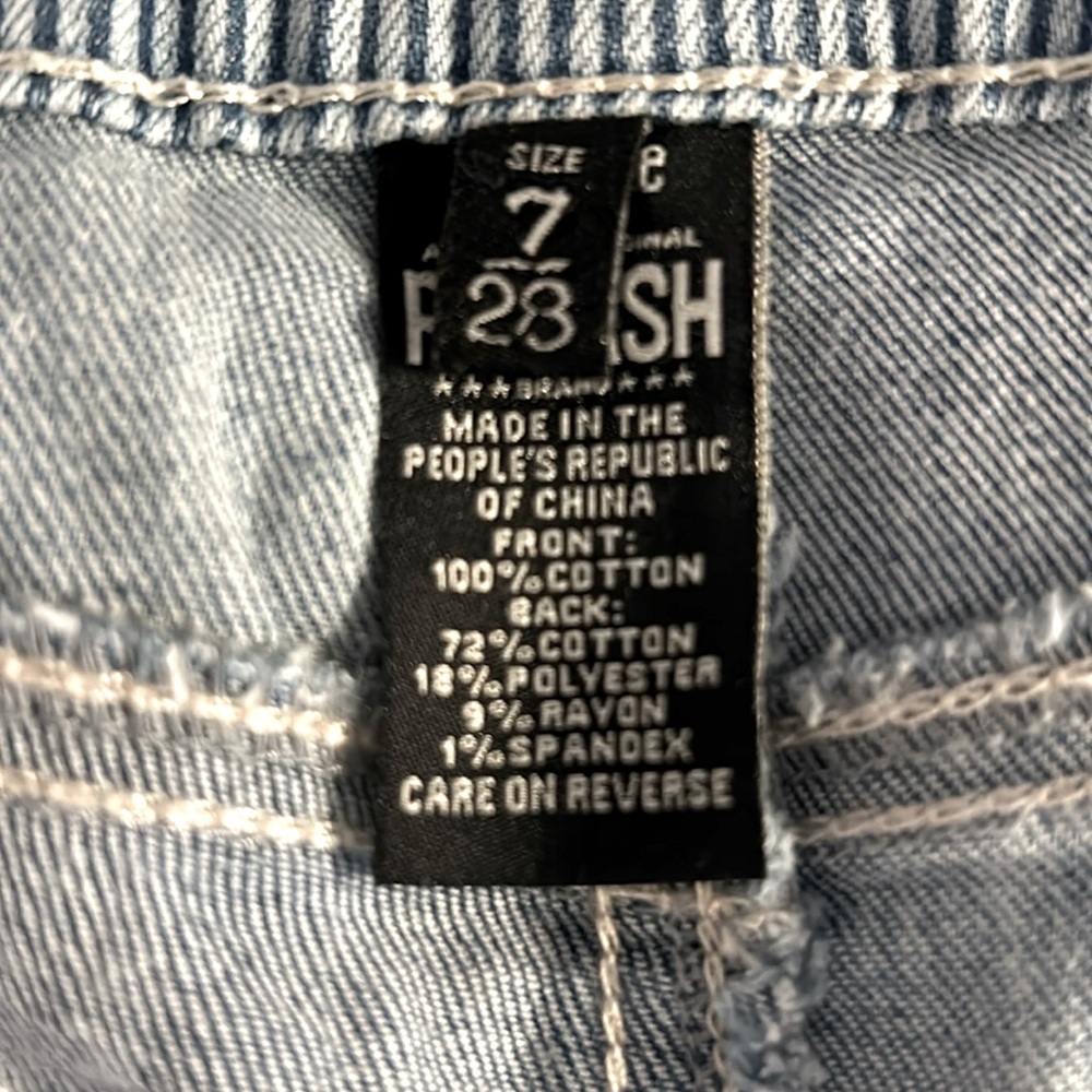 Rewash High Rise Denim Shorts - Picture 5 of 6